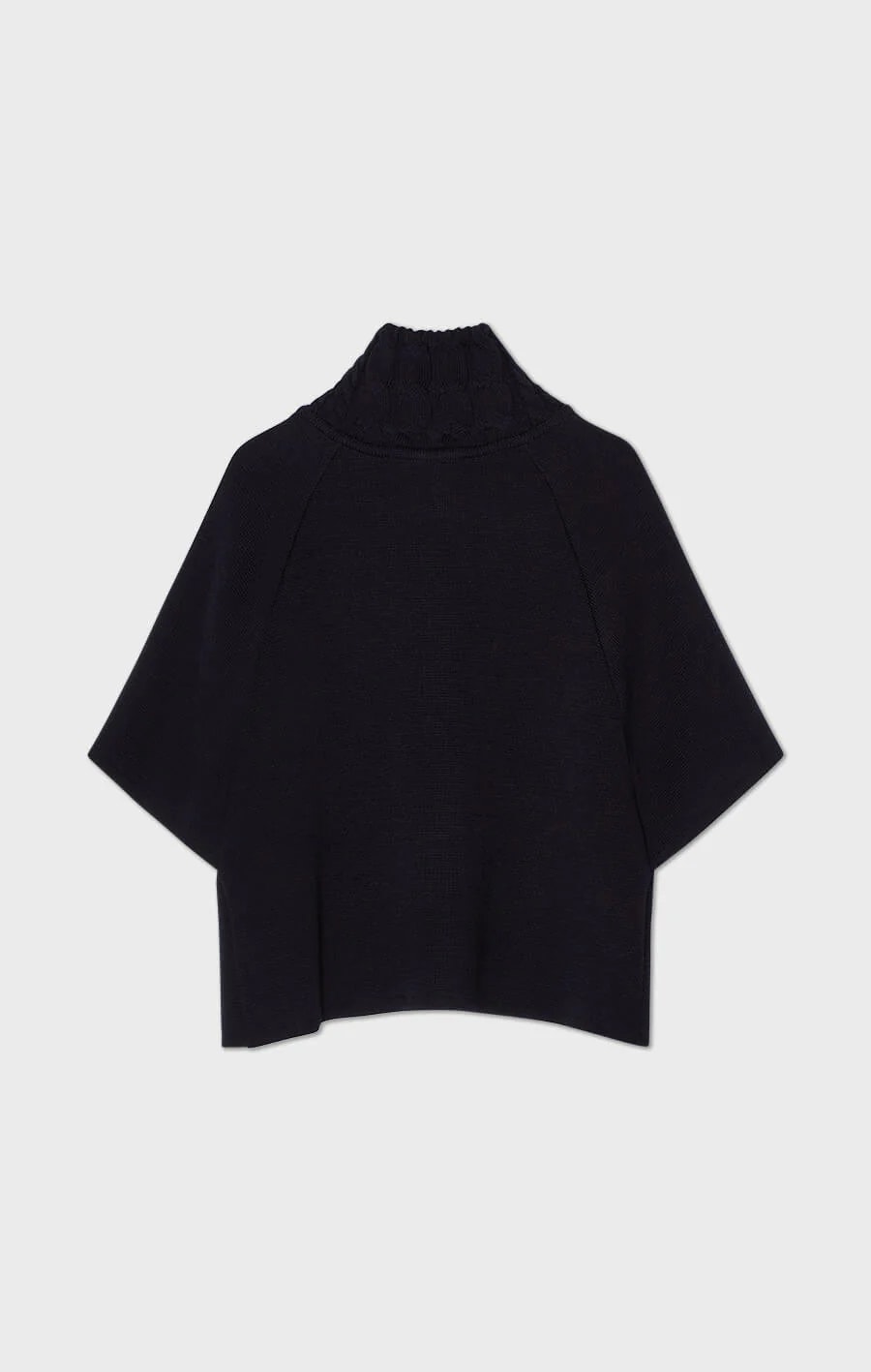 Busnel - LISALOU CABLEKNIT COLLAR CAPE - Marine