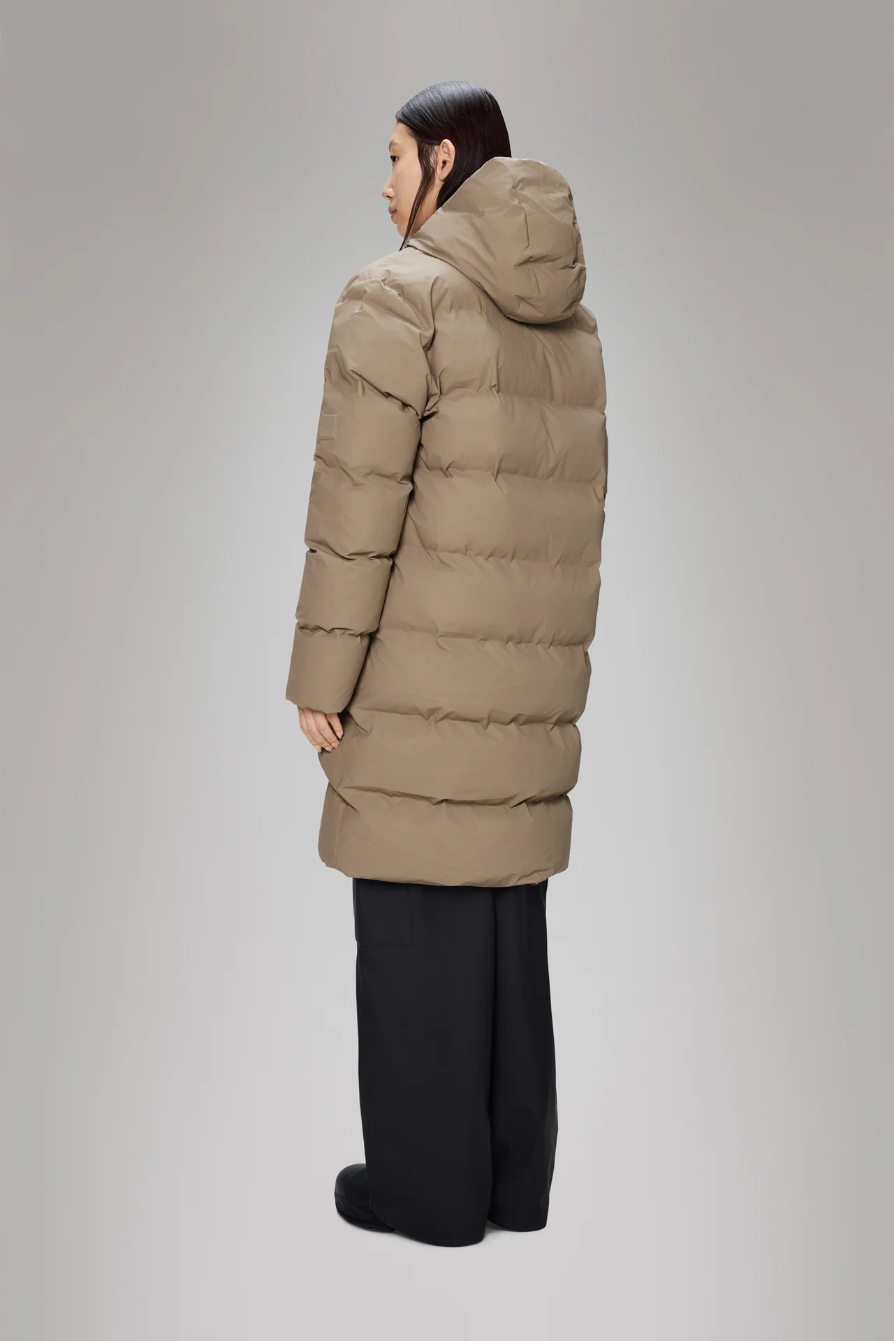 Rains - Alta Longer Puffer Jacket - Beige