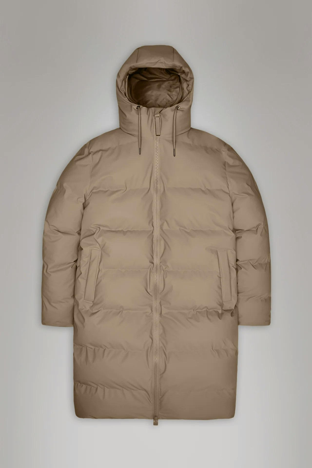 Rains - Alta Longer Puffer Jacket - Beige