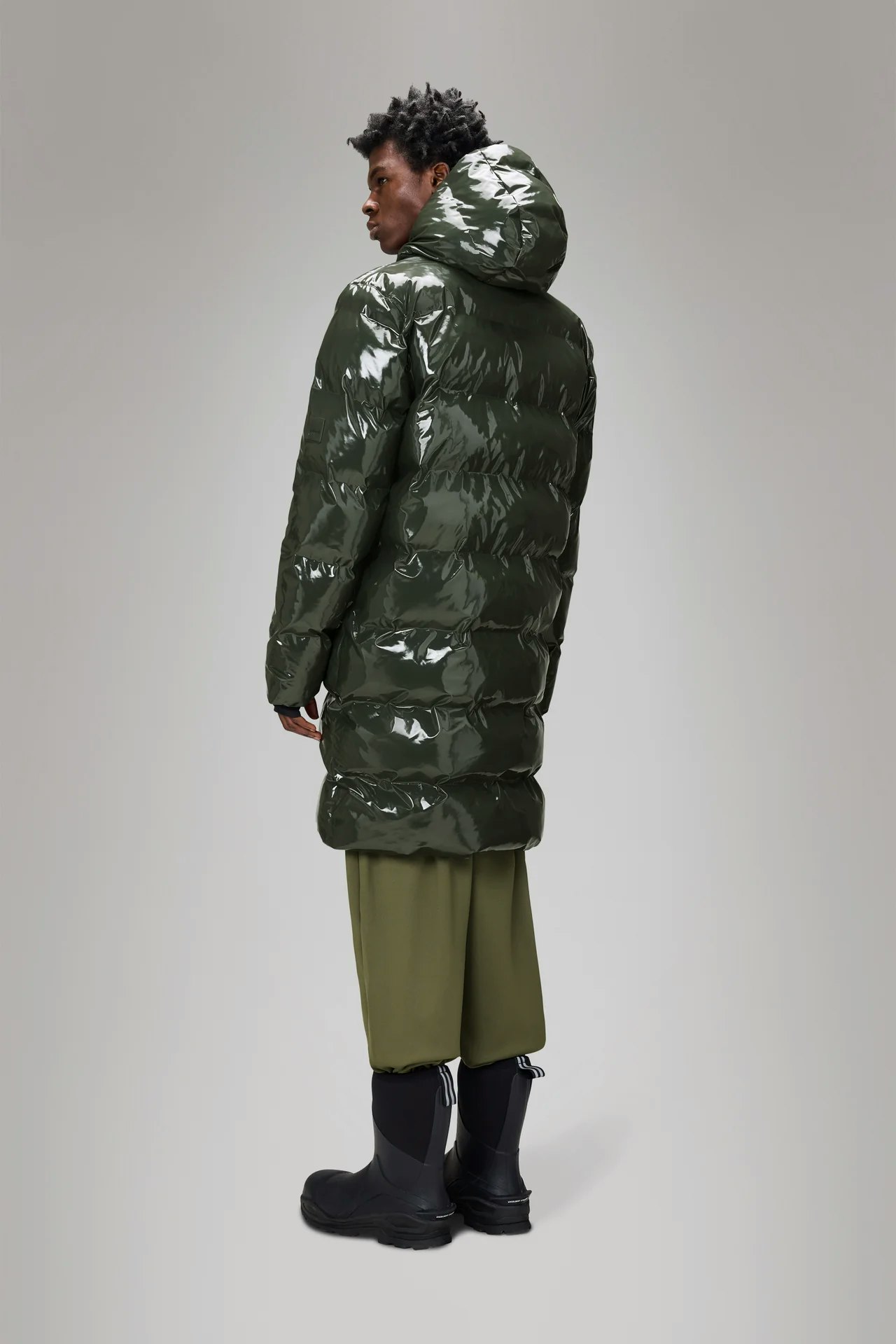 Rains - Alta Longer Puffer Jacket - Swamp
