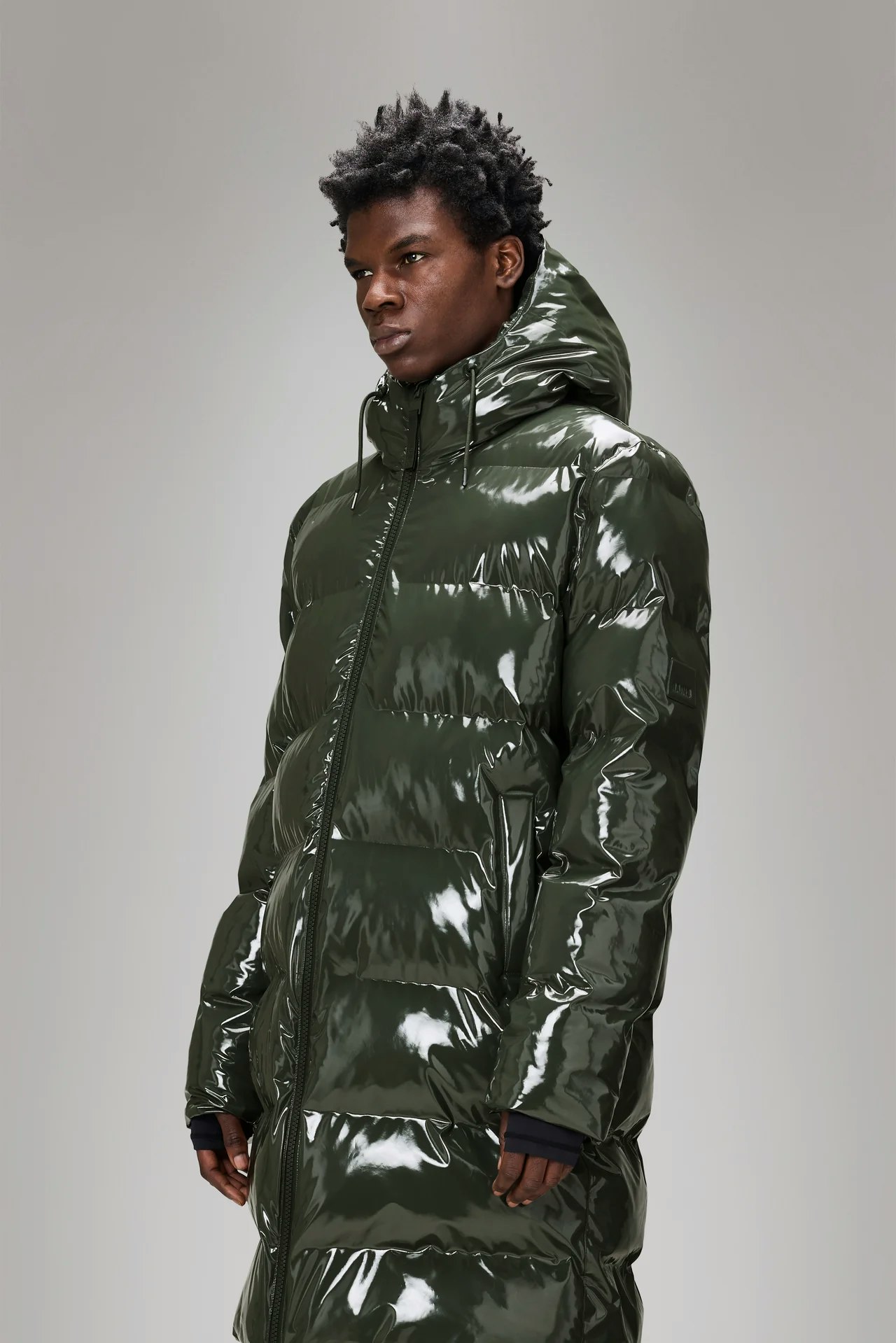 Rains - Alta Longer Puffer Jacket - Swamp