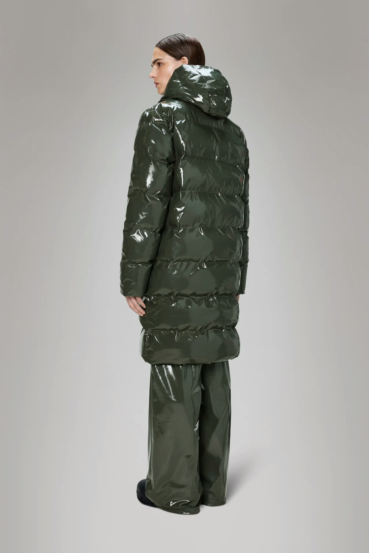 Rains - Alta Longer Puffer Jacket - Swamp