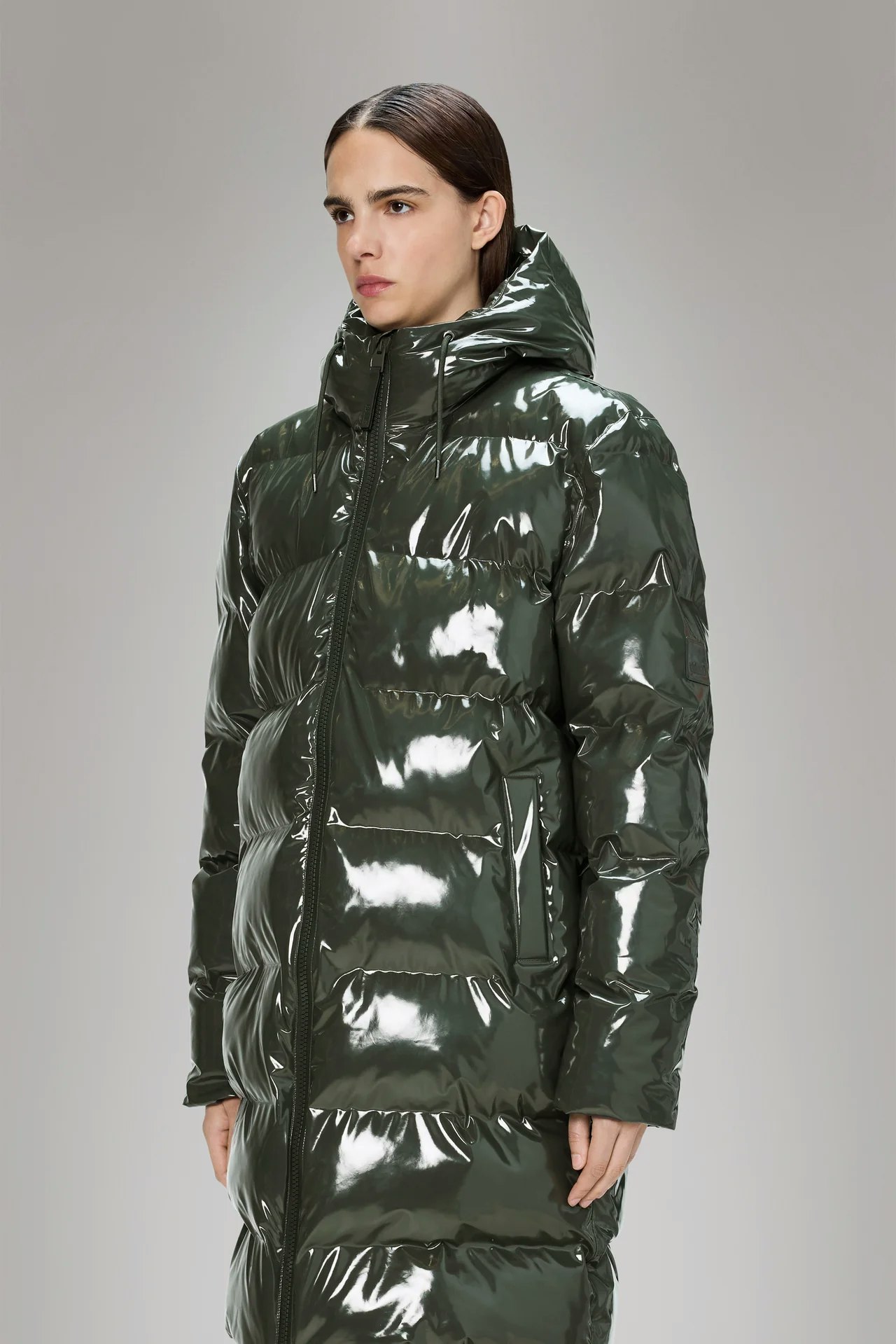 Rains - Alta Longer Puffer Jacket - Swamp