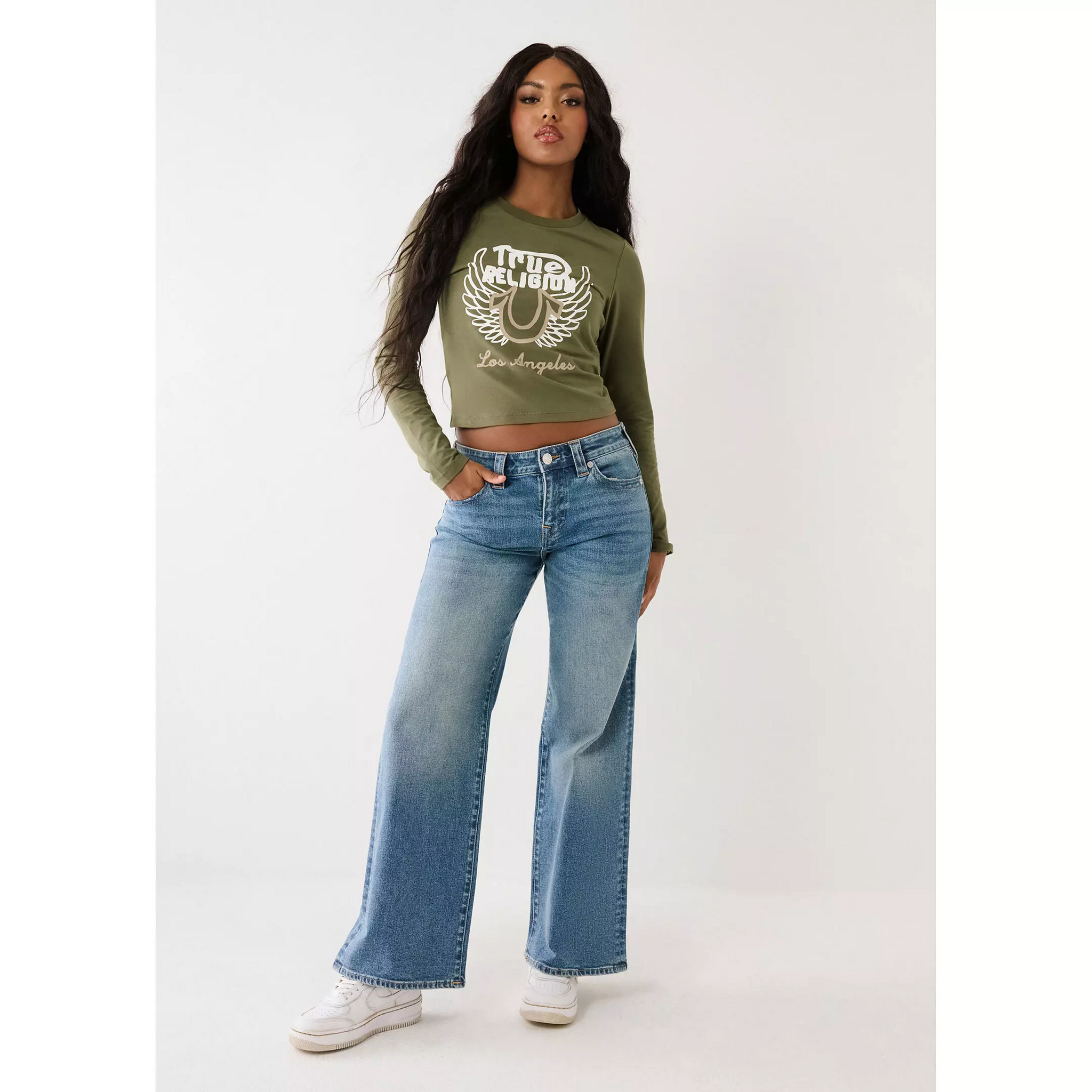 True Religion - Bobbi baggy jean - Medium Wash