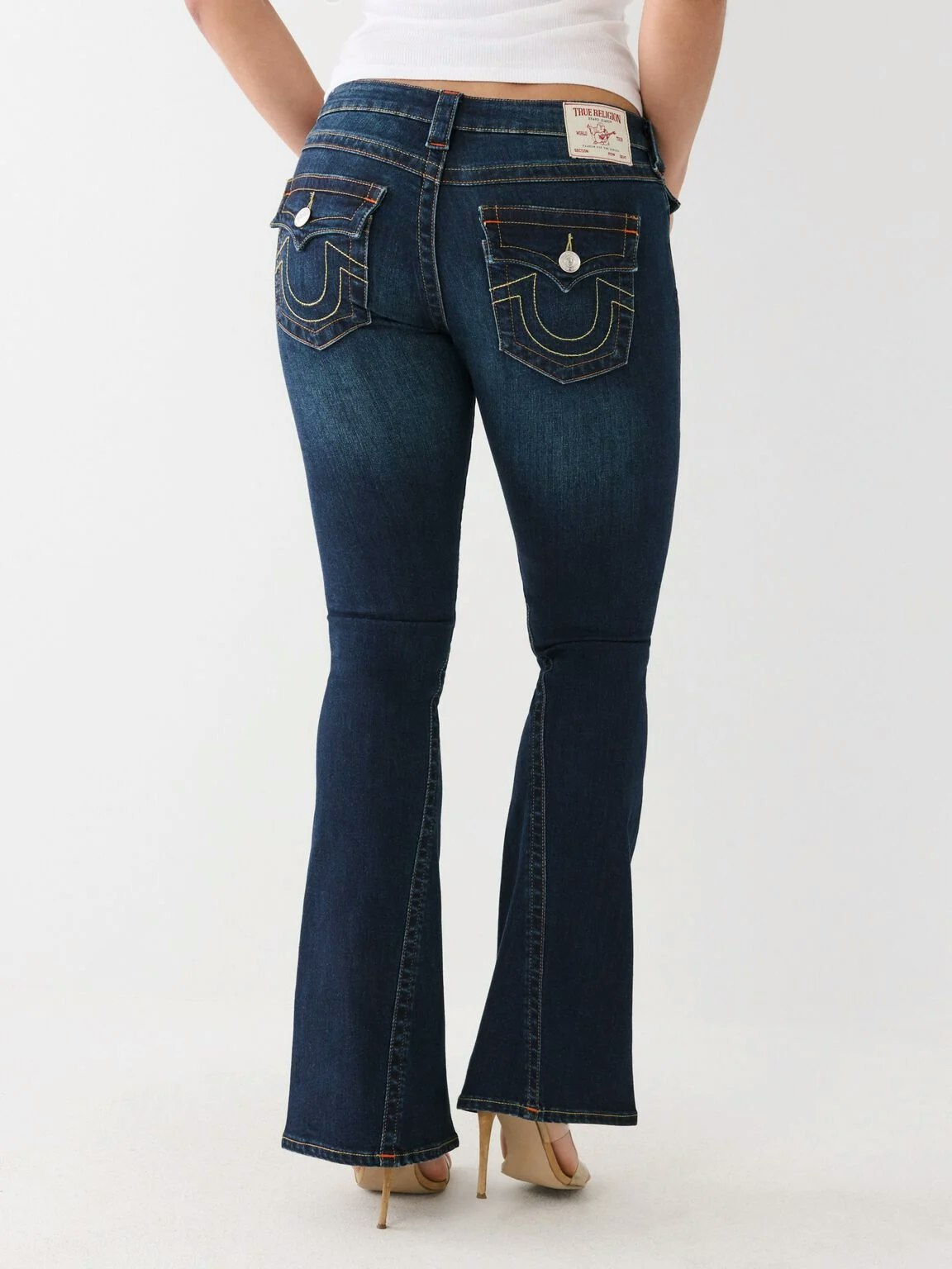 True Religion - Joey low rise flare - muddy waters