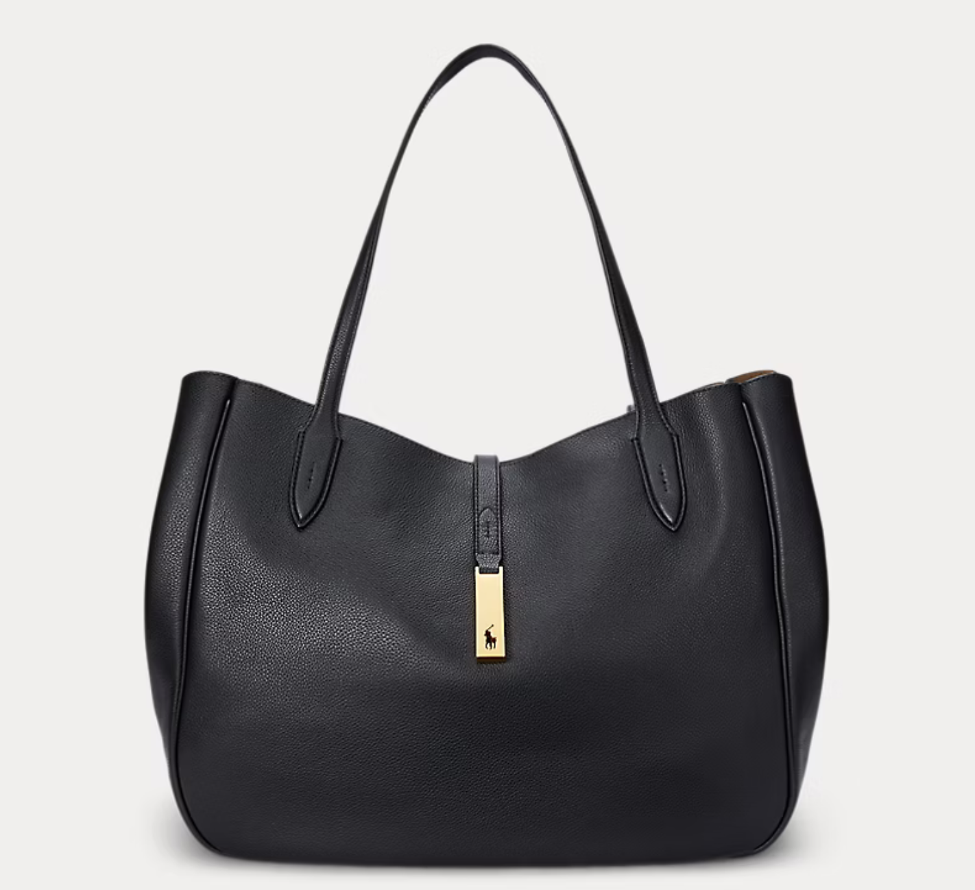 Polo Ralph Lauren - Polo ID Leather Large Tote - Black