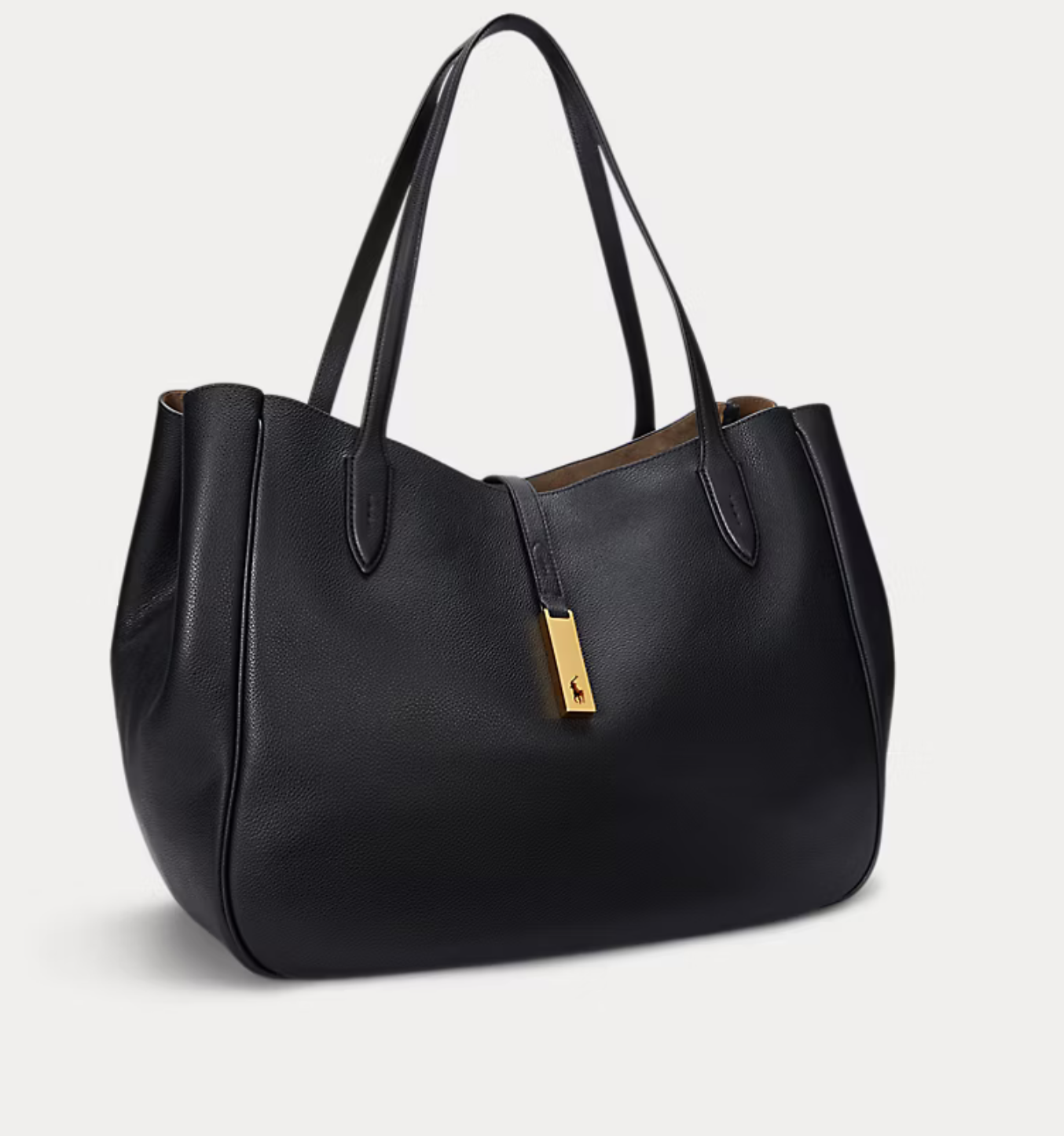Polo Ralph Lauren - Polo ID Leather Large Tote - Black
