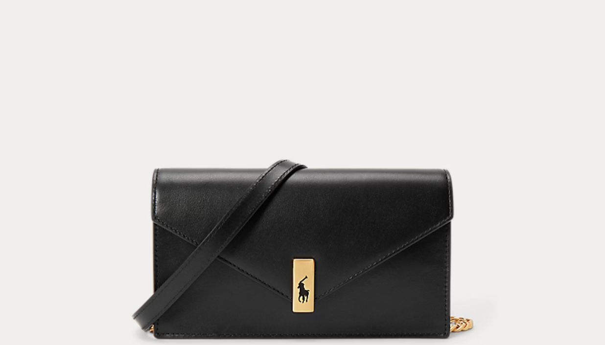 Polo Ralph Lauren - Polo ID Leather Chain Wallet and Bag - Black