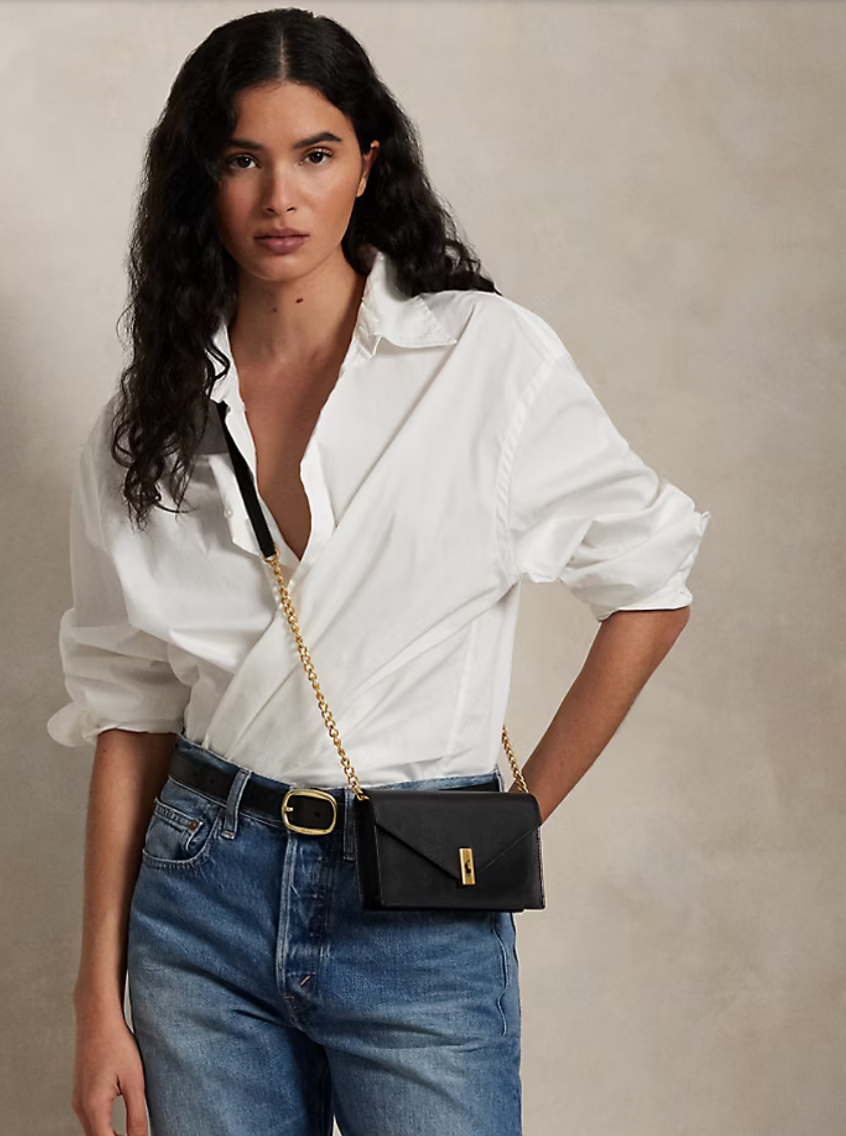 Polo Ralph Lauren - Polo ID Leather Chain Wallet and Bag - Black