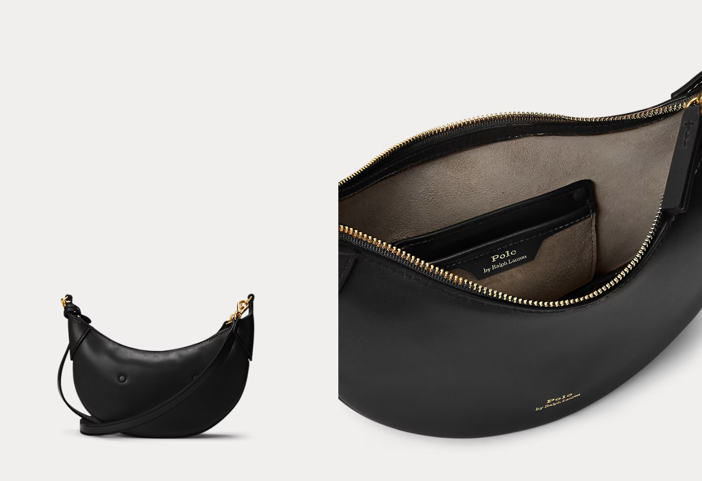 Polo Ralph Lauren - Polo ID Leather Mini Chain Bag - Black