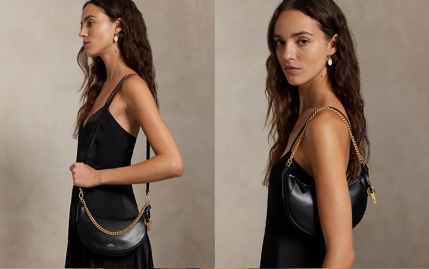 Polo Ralph Lauren - Polo ID Leather Mini Chain Bag - Black