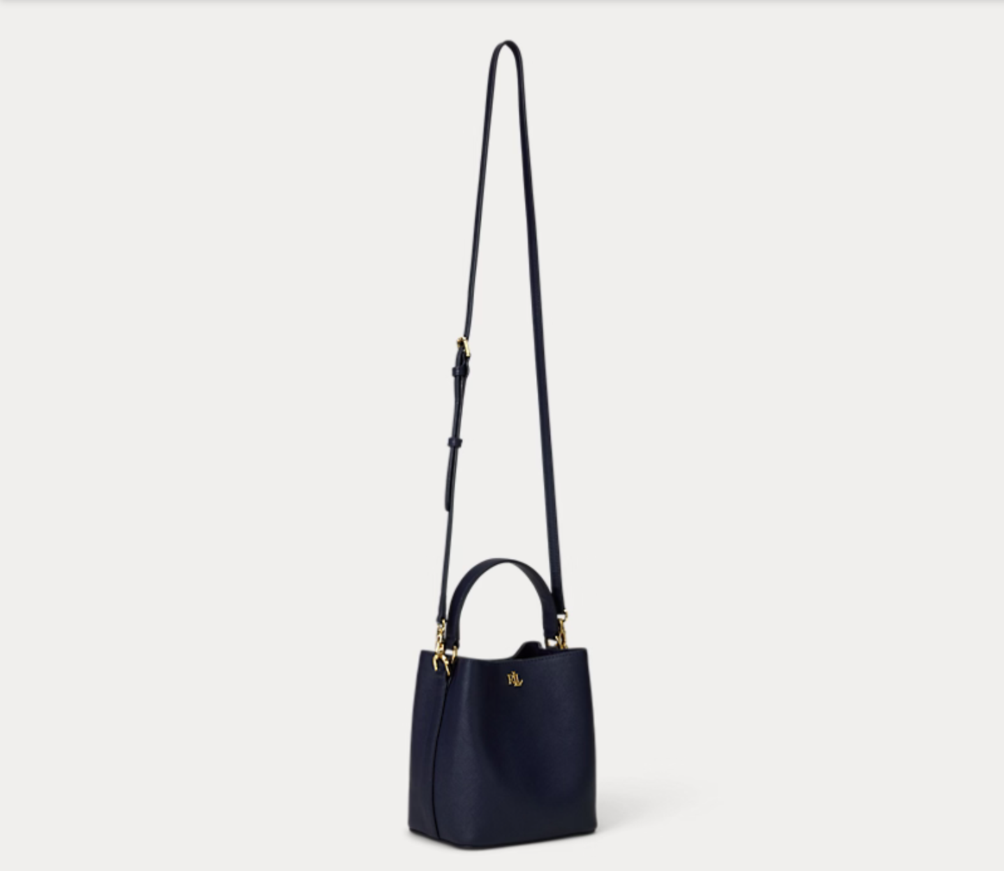 Lauren Ralph Lauren - Crosshatch Small Reese Bucket Bag - Refined Navy