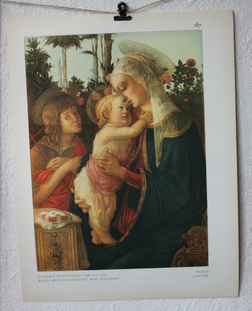 Bibelbild - Maria med Jesusbarnet och Johannes