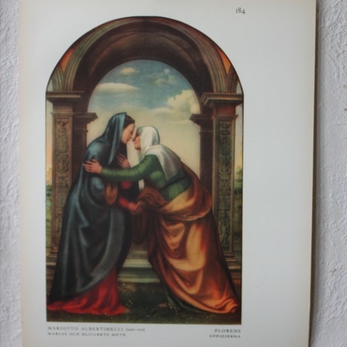 Bibelbild - Maria och Elisabeths möte