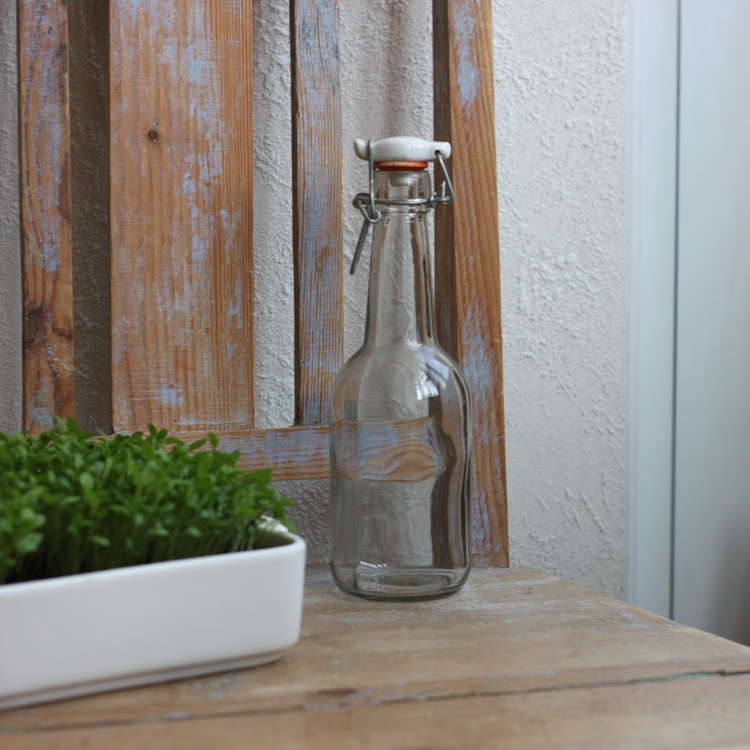Flaska - Klarglas med Patentkork