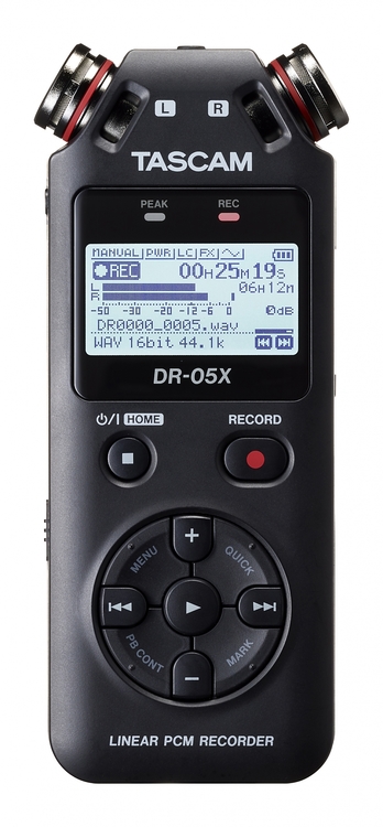 DR-05X  Stereo Handheld Audio Recorder - USB Audio Interface