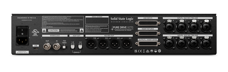 SSL PureDrive Octo 8 ch Micpreamp