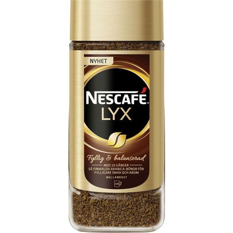 Nescafé Lyx Mellanrost Snabbkaffe/Instant Coffee Burk 100g/200g