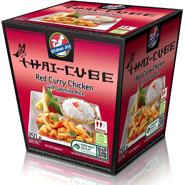 Thai Cube Red Curry Chicken 350g (Halal)  Microwave for 5 minutes