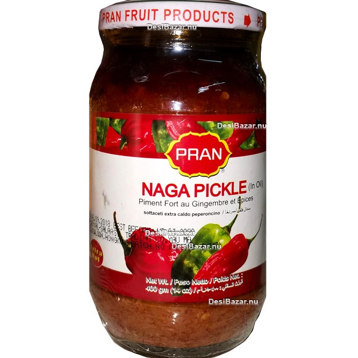 Naga Pickle Pran 400g (Very Hot/Jätte Stark)