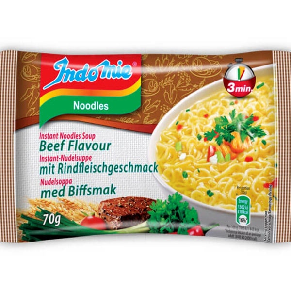 IndoMie Instant Noodles Beef Flavour