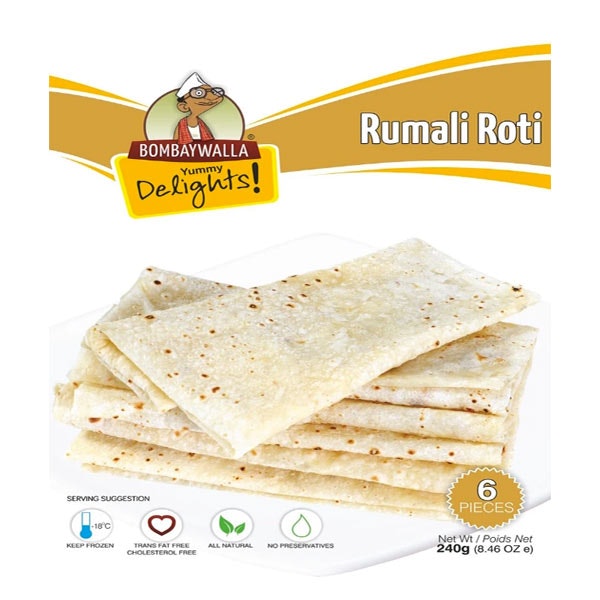 Rumali Roti  6pcs Frozen Bombaywala रुमाली रोटी Manda