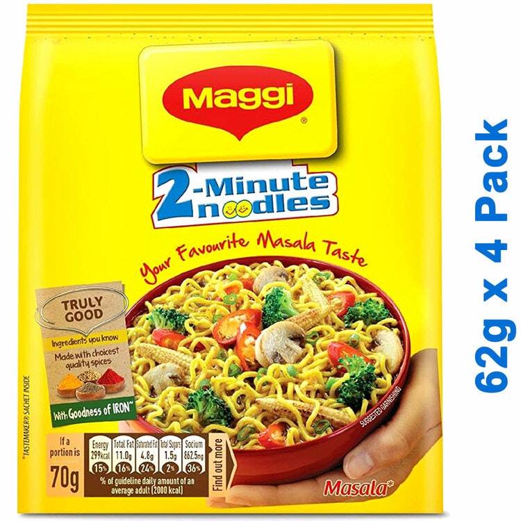 Maggi Instant Noodles Masala Flavour 8 Pack 