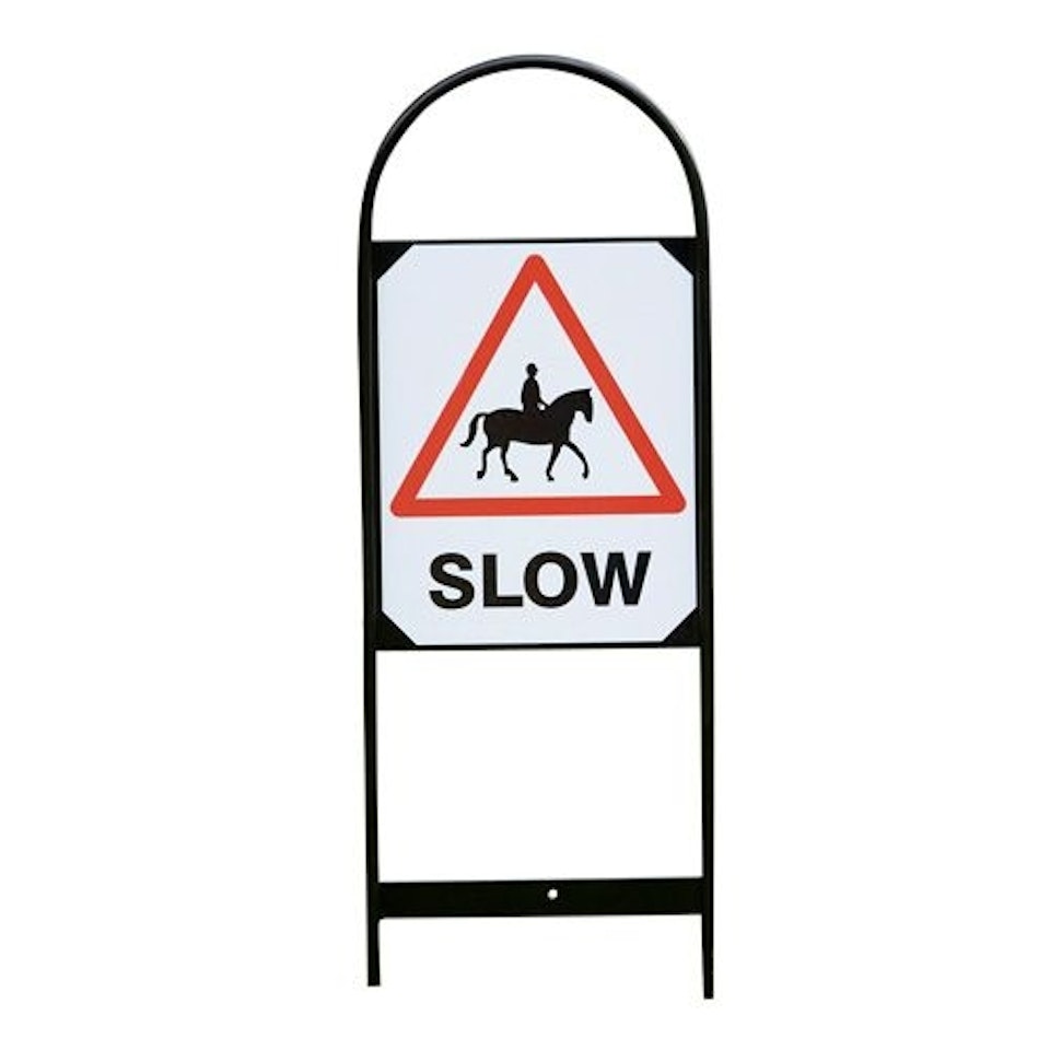 Slow down - skylt