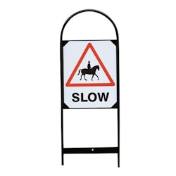 Slow down - skylt
