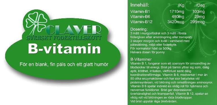 Claver B-vitaminer 1 kg