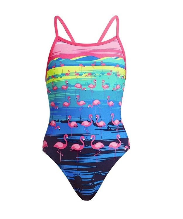 Funkita Baddräkt Junior Flamingo Flood