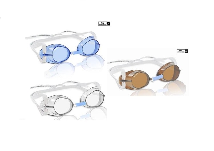 Malmstens simglasögon monterbara anti-fog. Originalet! Bra simglasögon i klassisk design.