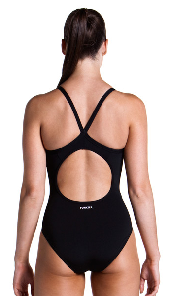 Funkita Baddräkt Still Black Diamond Back