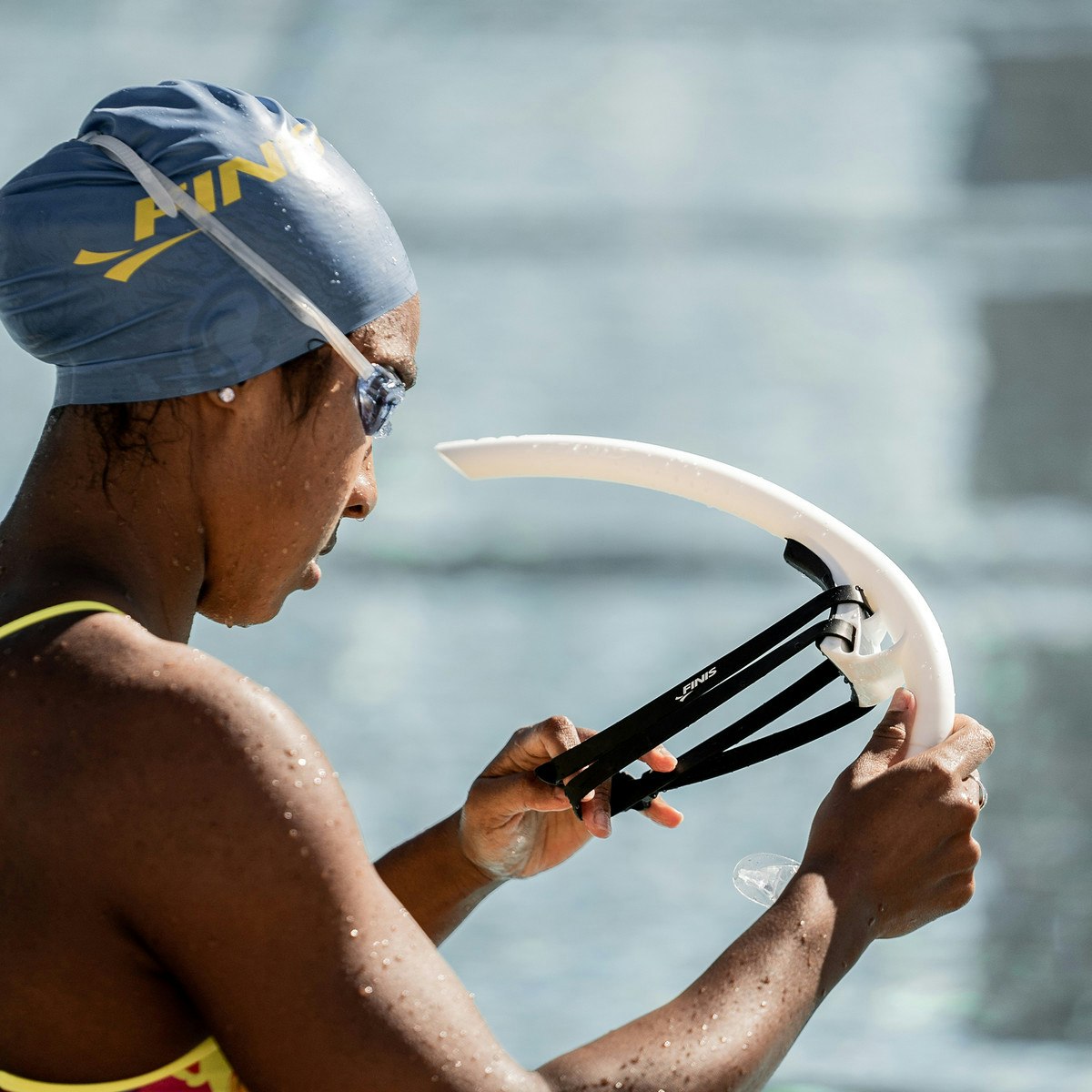 Simsnorkel Stability Finis Marinblå
