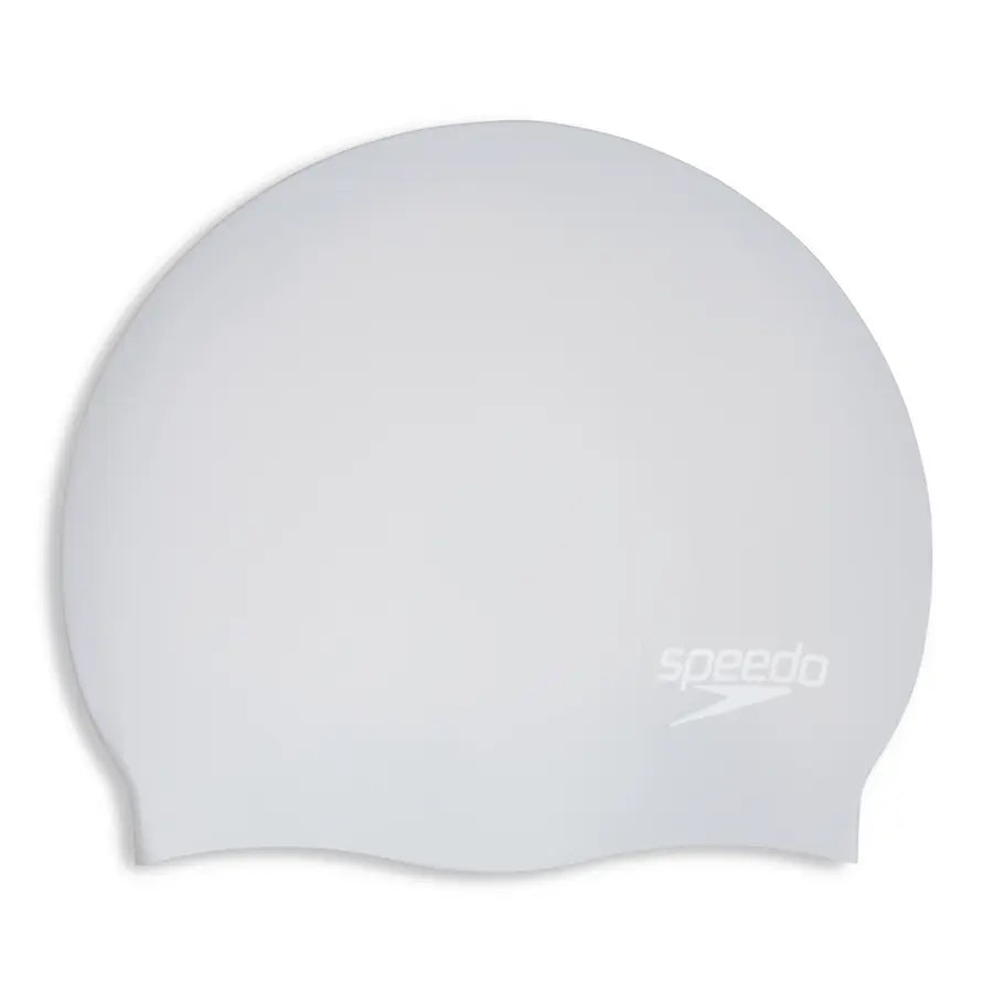 Badmössa extra stor för långhåriga. Speedo Long hair cap i silver.