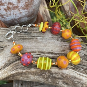 Armband orange/gul