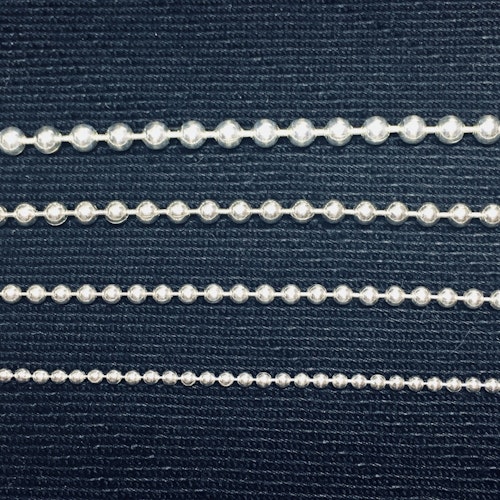 Kulkedja 2,5 mm (pris per decimeter)