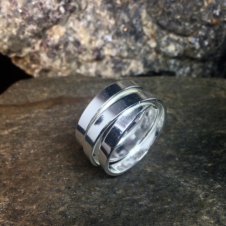 Ring Wrap Around Slät • Silver by Siverbo - Silver by Siverbo
