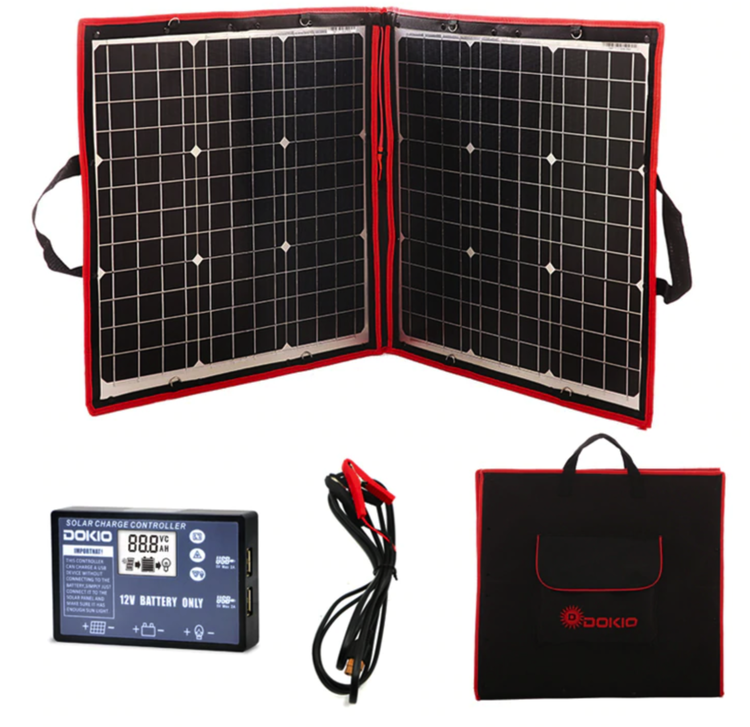 80w Solpanel inkl. laddningsregulator