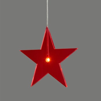 Jubileumsstjärna 2023, Röd ø22cm, 1,5cm tjock