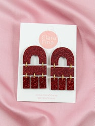 SAMPLE Multi Shape Mini Rött glitter