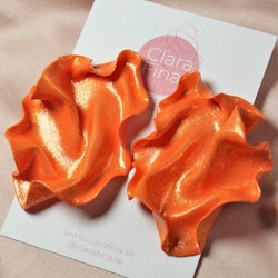 Satin orange glitter