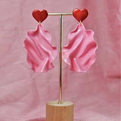 Satin Heart Top rosa