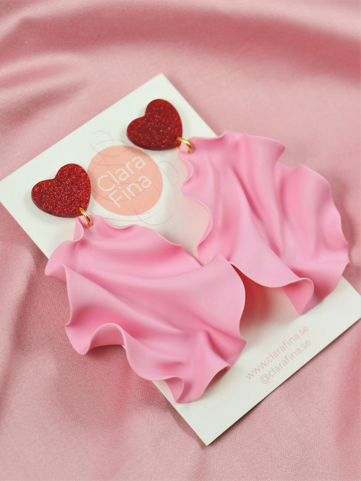 Satin Heart Top rosa (matt)