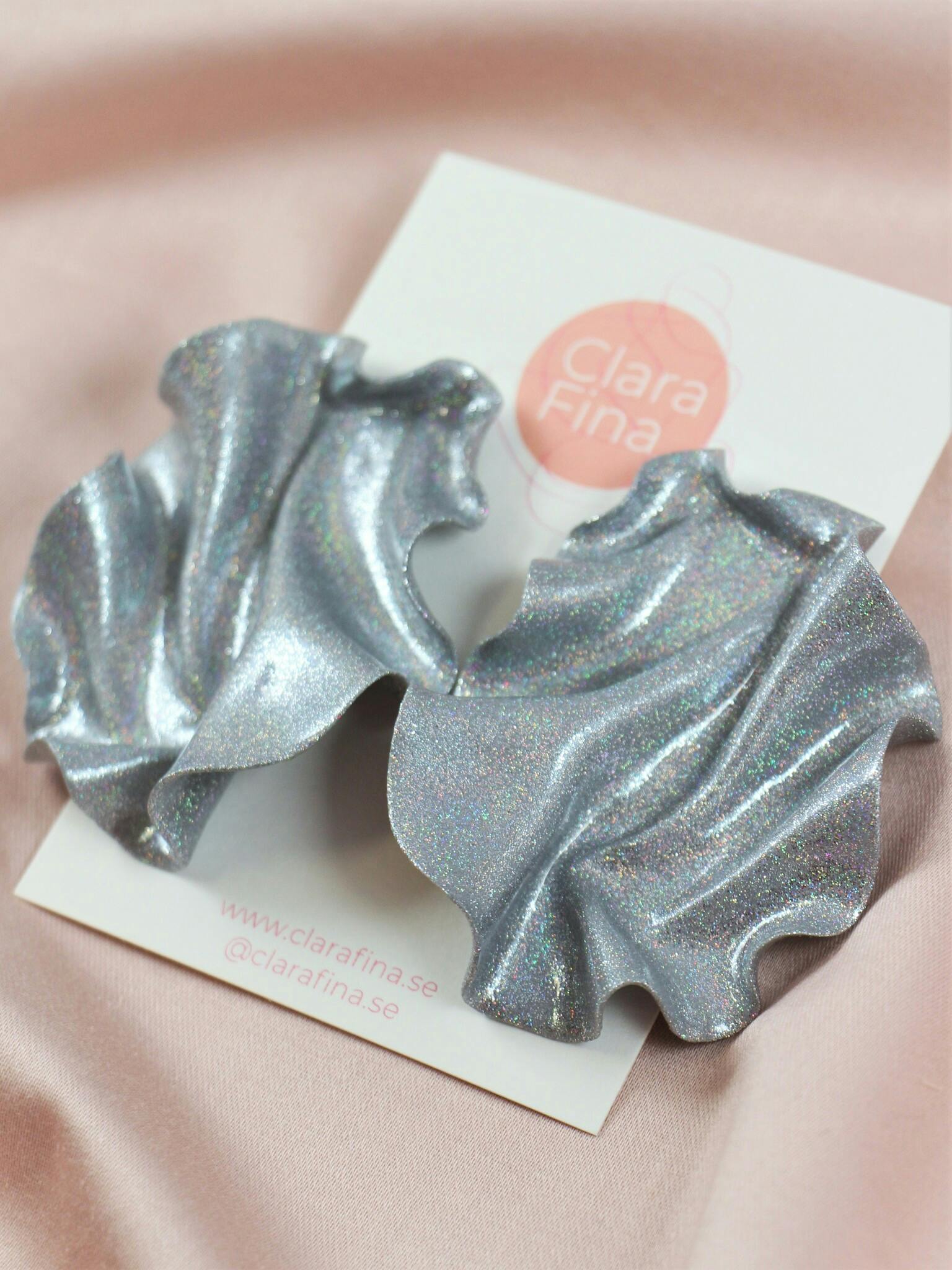 Satin silverglitter