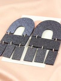 Multi Shape svart glitter
