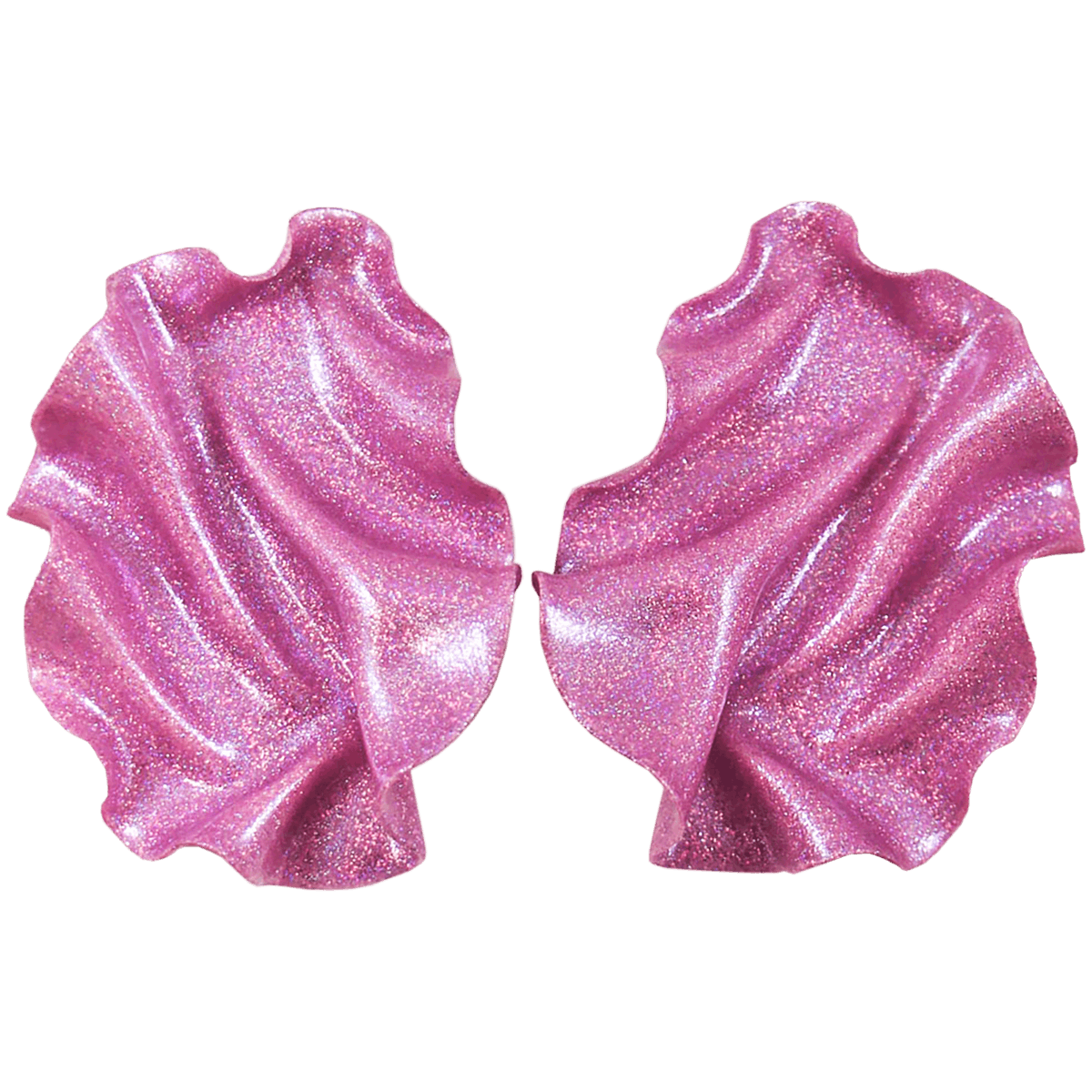 Satin rosa holografiskt glitter