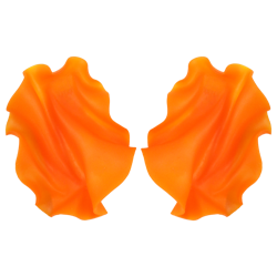 Satin orange transparent