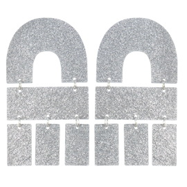 Multi Shape silverglitter