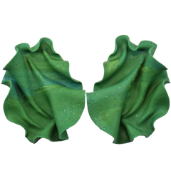 Satin Grön prickig marmorering (reclaimed clay OOAK)